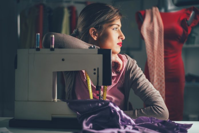 Young Fashion Designer Thinking Young Fashion Designer Thinking